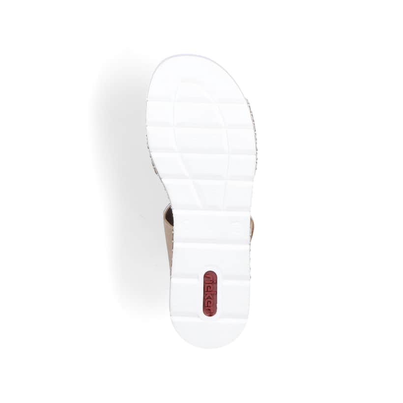 Rieker Artikelnummer V1243-60 Rieker Damen Pantoletten Sandbeige