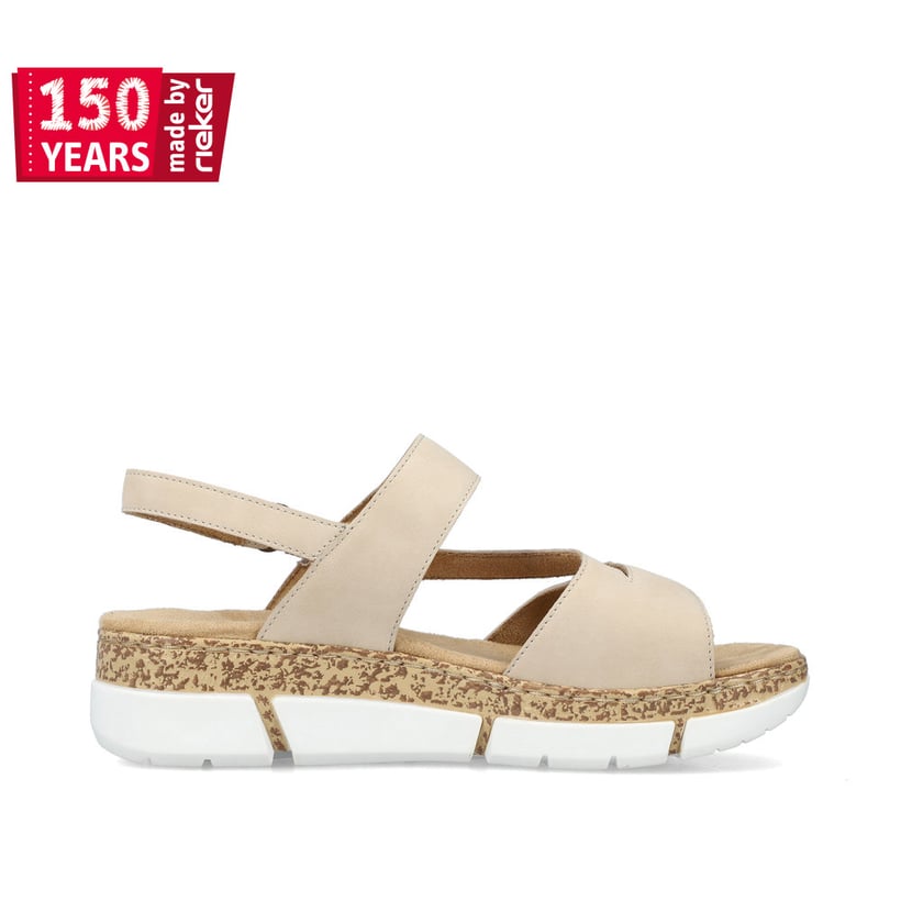 Rieker Artikelnummer V2366-60 Rieker Damen Riemchensandalen Hellbeige