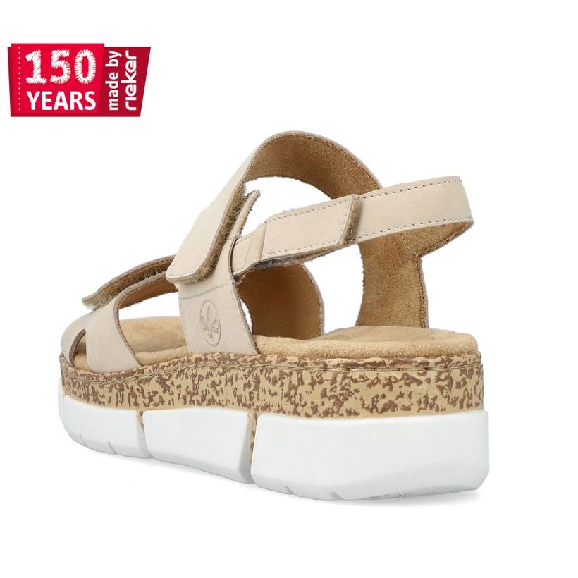 Rieker Artikelnummer V2366-60 Rieker Damen Riemchensandalen Hellbeige