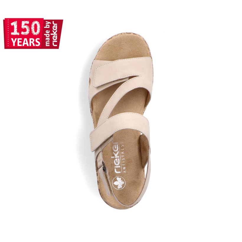 Rieker Artikelnummer V2366-60 Rieker Damen Riemchensandalen Hellbeige