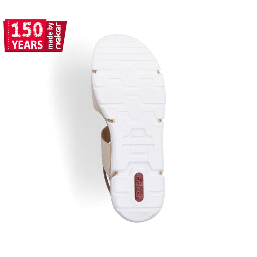 Rieker Artikelnummer V2366-60 Rieker Damen Riemchensandalen Hellbeige