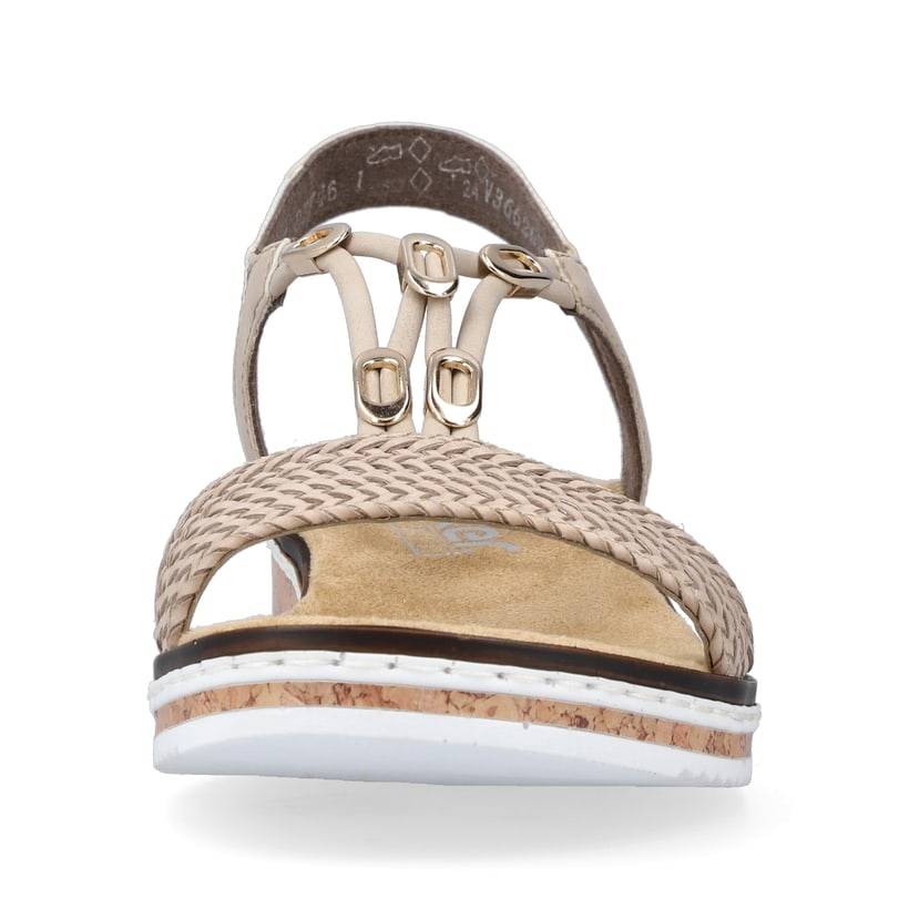 Rieker Artikelnummer V3662-62 Rieker Damen Keilsandaletten Beige