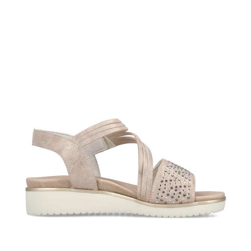 Rieker Artikelnummer V3764-90 Rieker Damen Keilsandaletten Zartrosa