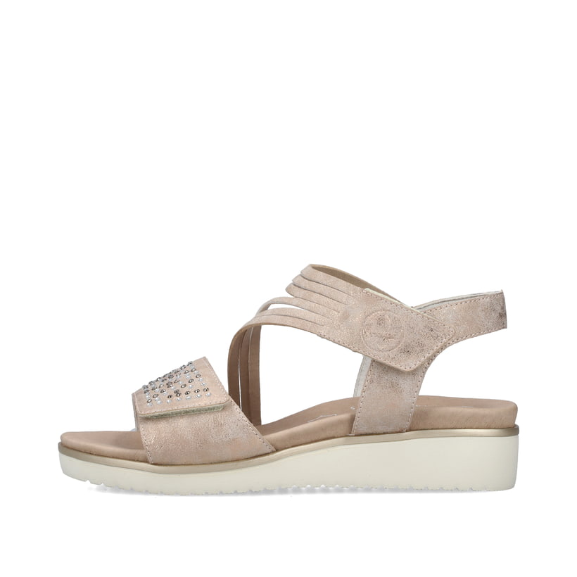 Rieker Artikelnummer V3764-90 Rieker Damen Keilsandaletten zartrosa