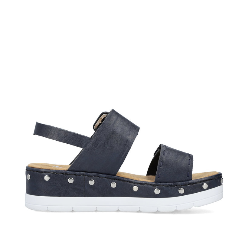 Rieker Artikelnummer V3951-14 Rieker Damen Keilsandaletten Marineblau