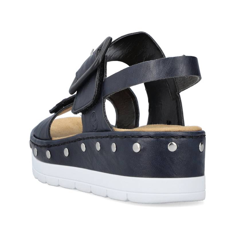 Rieker Artikelnummer V3951-14 Rieker Damen Keilsandaletten Marineblau