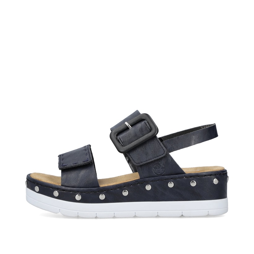 Rieker Artikelnummer V3951-14 Rieker Damen Keilsandaletten marineblau