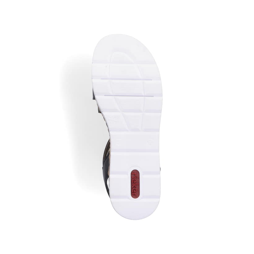 Rieker Artikelnummer V3964-01 Rieker Damen Keilsandaletten Nachtschwarz