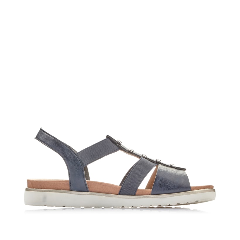 Rieker Artikelnummer V5051-14 Rieker Damen Riemchensandalen Marineblau