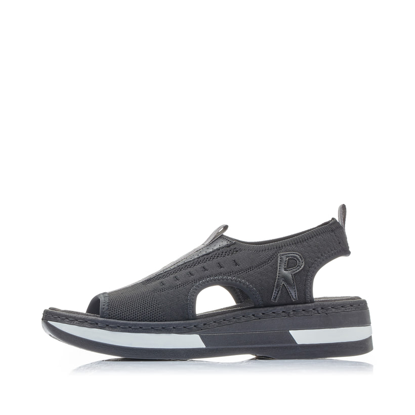 Rieker Artikelnummer V59B5-00 Rieker Damen Riemchensandalen nachtschwarz