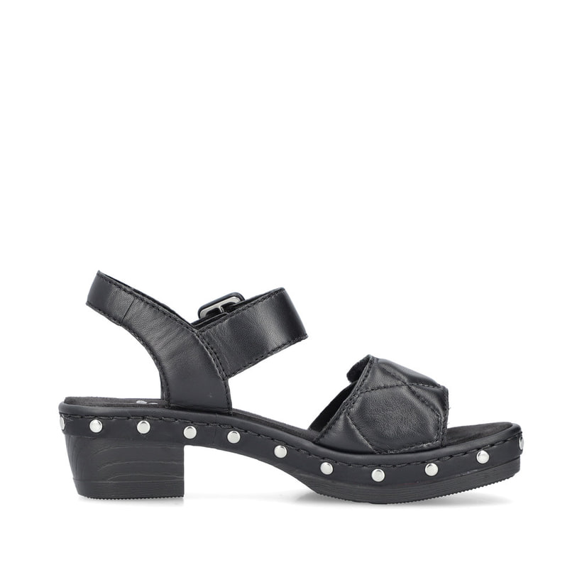 Rieker Artikelnummer V6751-00 Rieker Damen Riemchensandaletten Asphaltschwarz