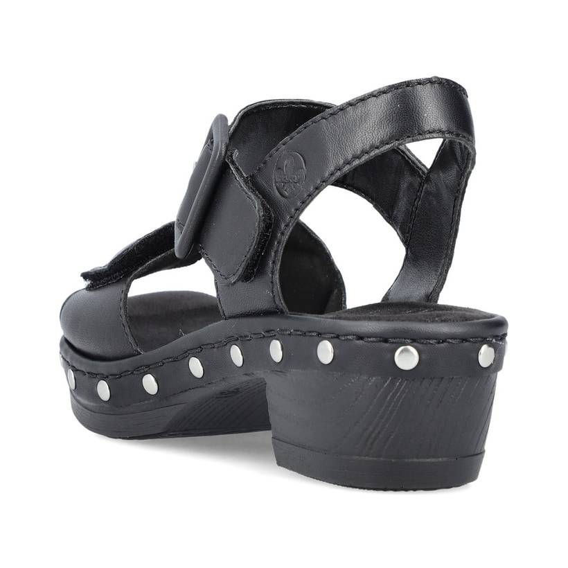 Rieker Artikelnummer V6751-00 Rieker Damen Riemchensandaletten Asphaltschwarz