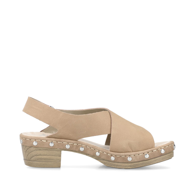 Rieker Artikelnummer V6788-62 Rieker Damen Riemchensandaletten Hellbeige