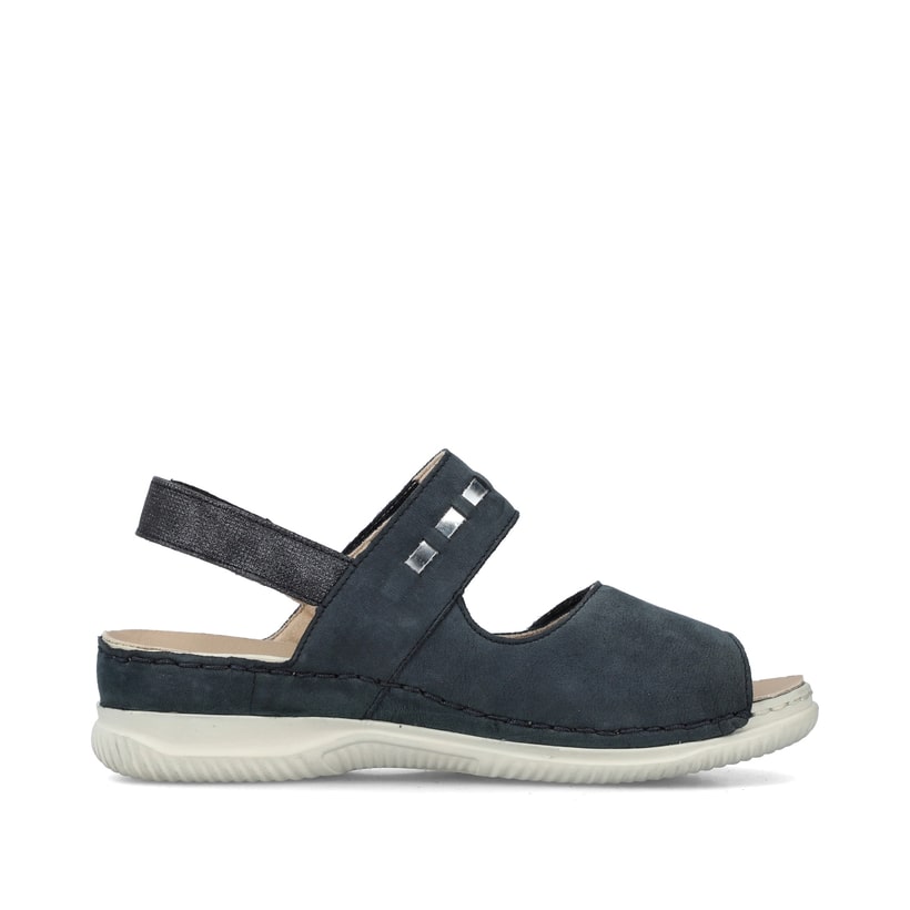 Rieker Artikelnummer V7473-14 Rieker Damen Riemchensandalen Stahlblau