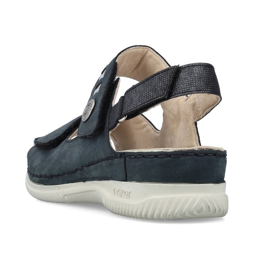 Rieker Artikelnummer V7473-14 Rieker Damen Riemchensandalen Stahlblau