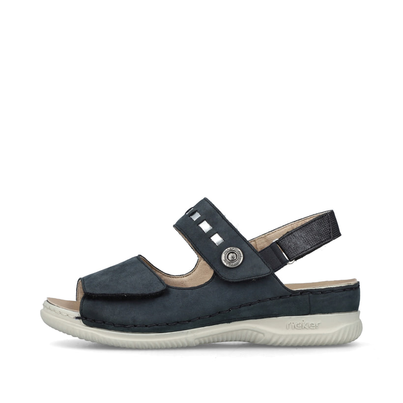 Rieker Artikelnummer V7473-14 Rieker Damen Riemchensandalen stahlblau