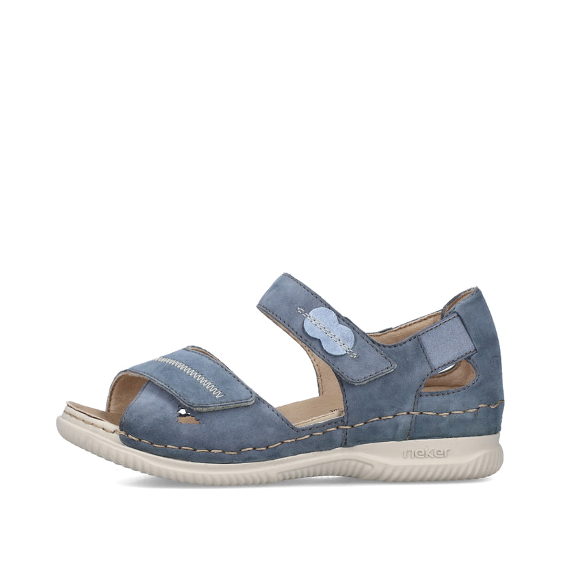 Rieker Artikelnummer V7474-10 Rieker Damen Riemchensandalen hellblau