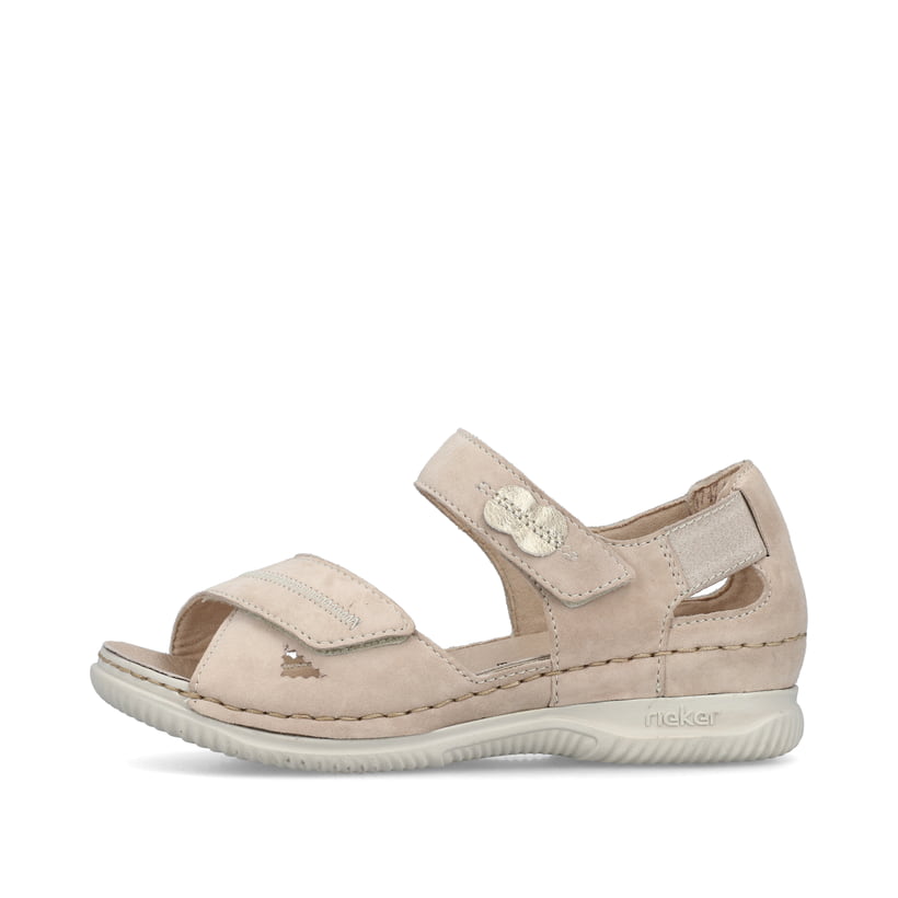 Rieker Artikelnummer V7474-60 Rieker Damen Riemchensandalen hellbeige