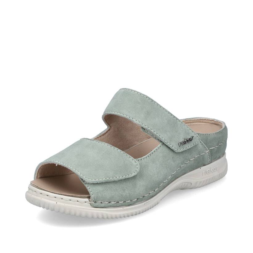 Rieker Artikelnummer V7492-52 Rieker Damen Pantoletten Hellgrün