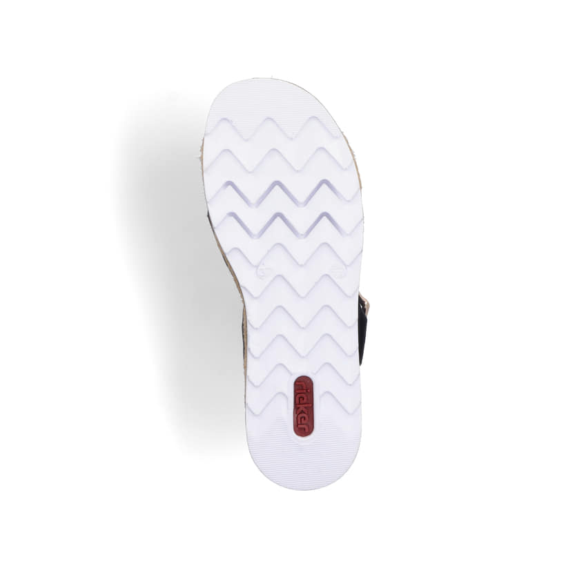 Rieker Artikelnummer V7951-01 Rieker Damen Keilsandaletten Graphitschwarz