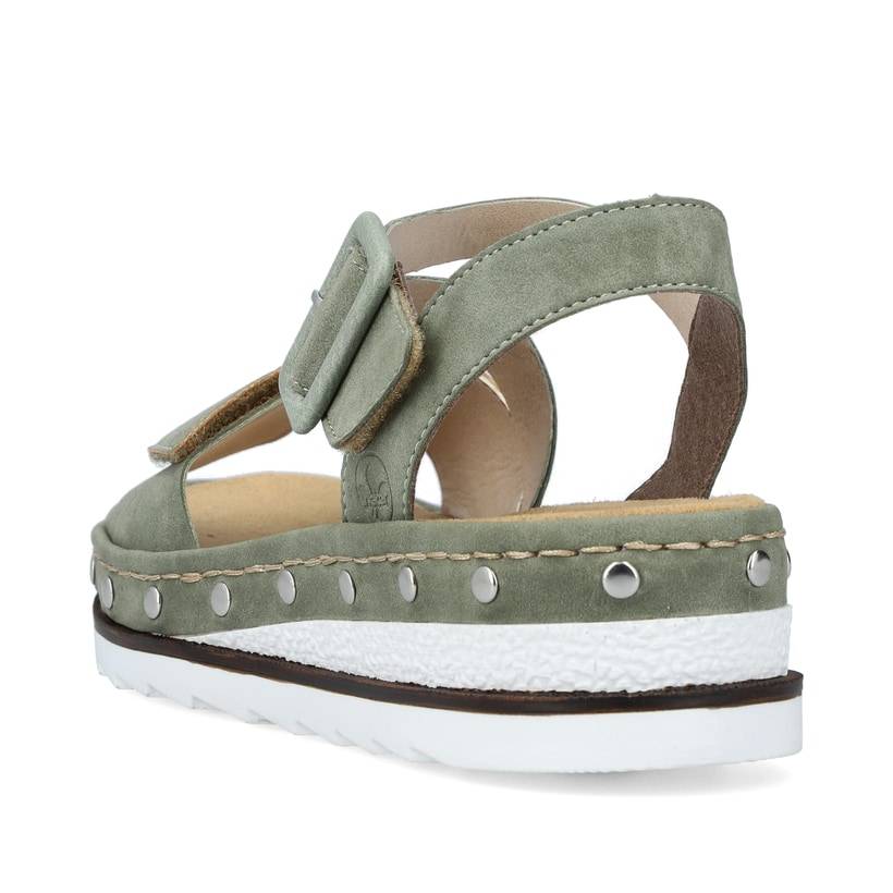 Rieker Artikelnummer V7964-52 Rieker Damen Keilsandaletten Grüngrau