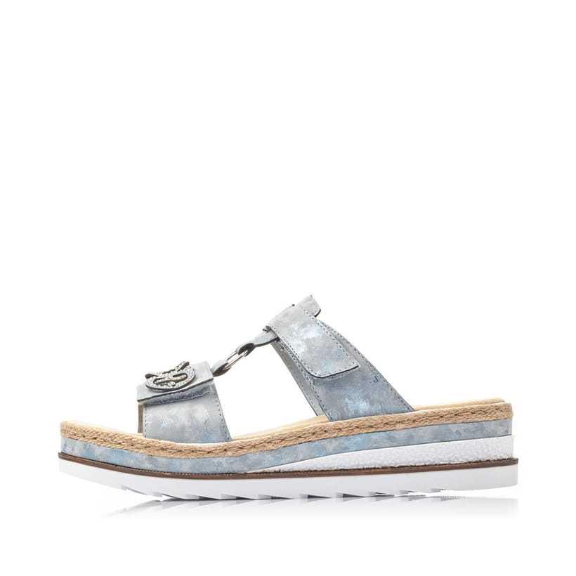 Rieker Artikelnummer V7986-12 Rieker Damen Pantoletten himmelblau