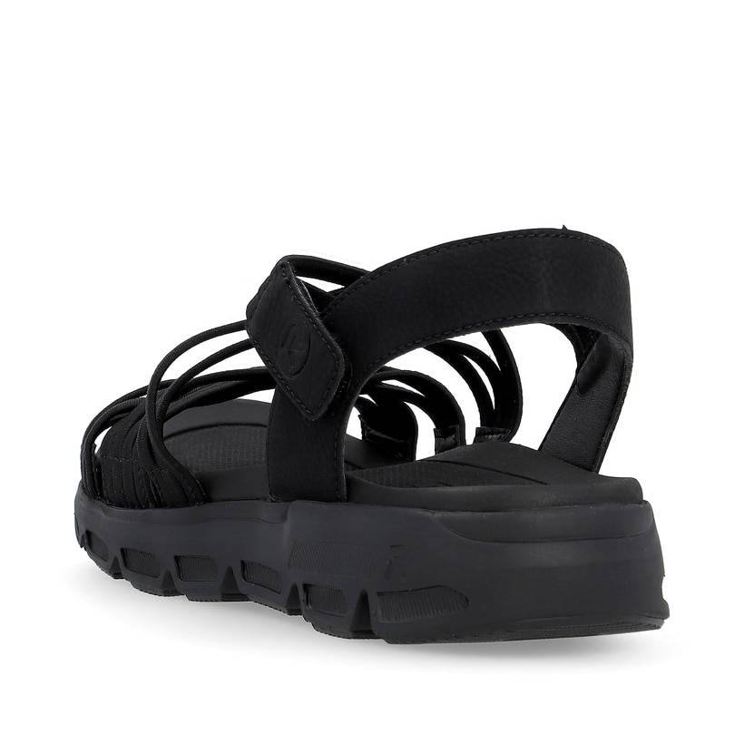 Rieker Artikelnummer V8400-00 Rieker Damen Trekkingsandalen Midnight Black