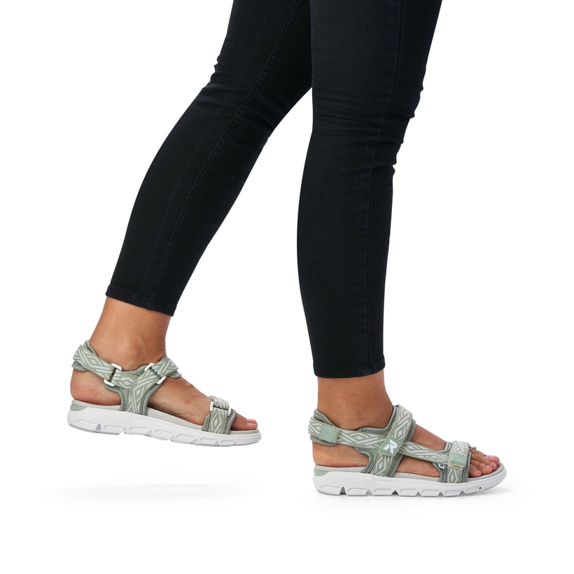 Rieker Artikelnummer V8402-52 Rieker Damen Trekkingsandalen mint green
