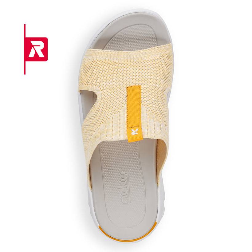 Rieker Artikelnummer V8403-68 Rieker Damen Pantoletten Pastel Yellow