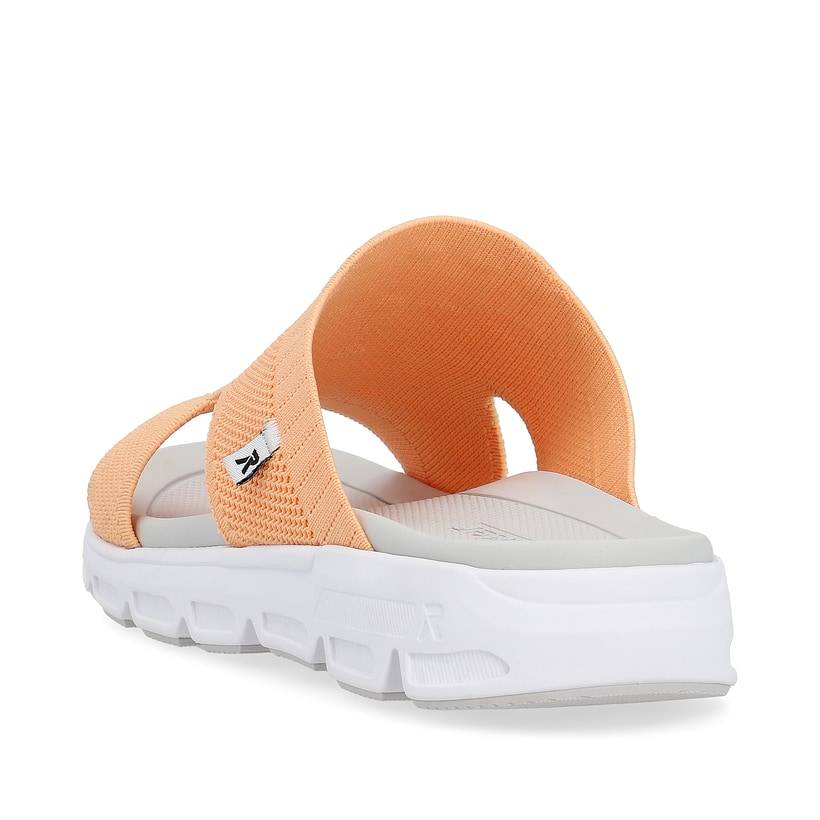 Rieker Artikelnummer V8451-38 Rieker Damen Pantoletten Neon Orange