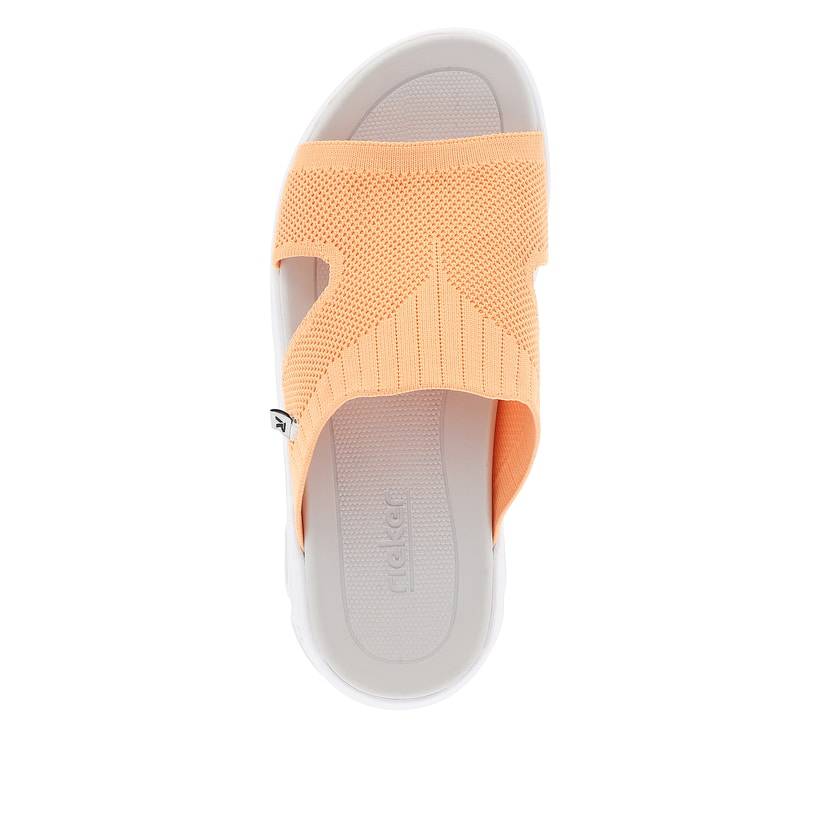 Rieker Artikelnummer V8451-38 Rieker Damen Pantoletten Neon Orange