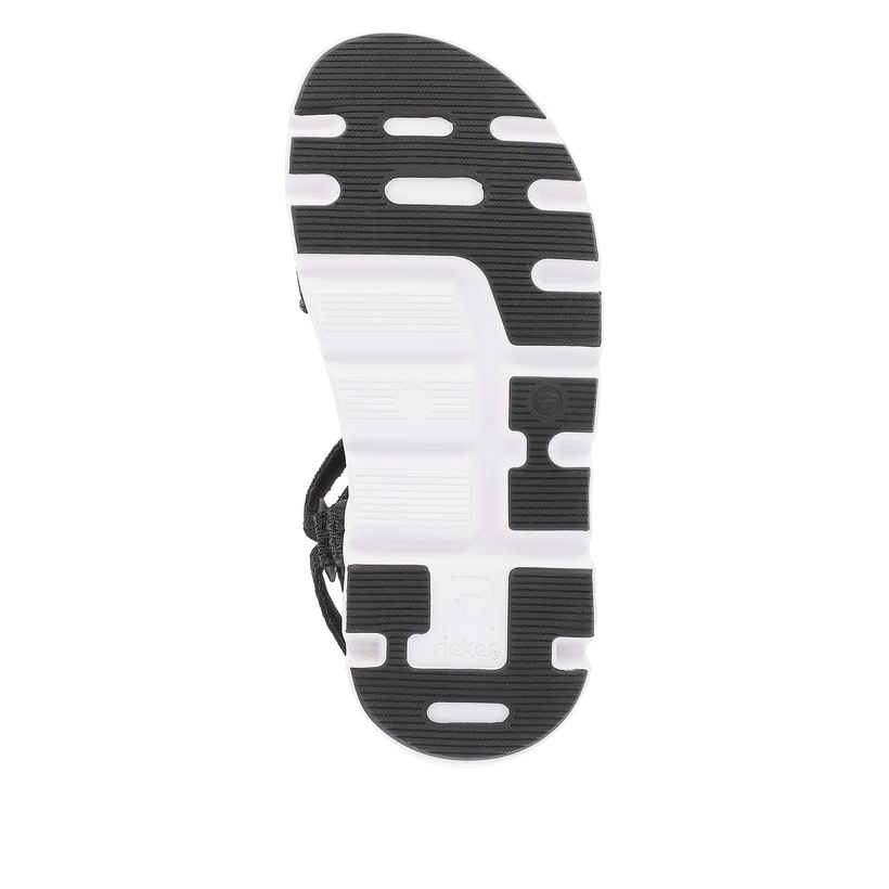 Rieker Artikelnummer V8452-00 Rieker Damen Trekkingsandalen Deep Black