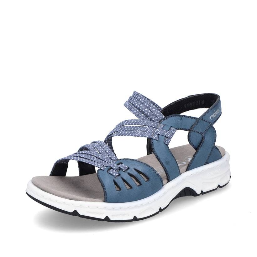 Rieker Artikelnummer V9871-14 Rieker Damen Trekkingsandalen Schieferblau