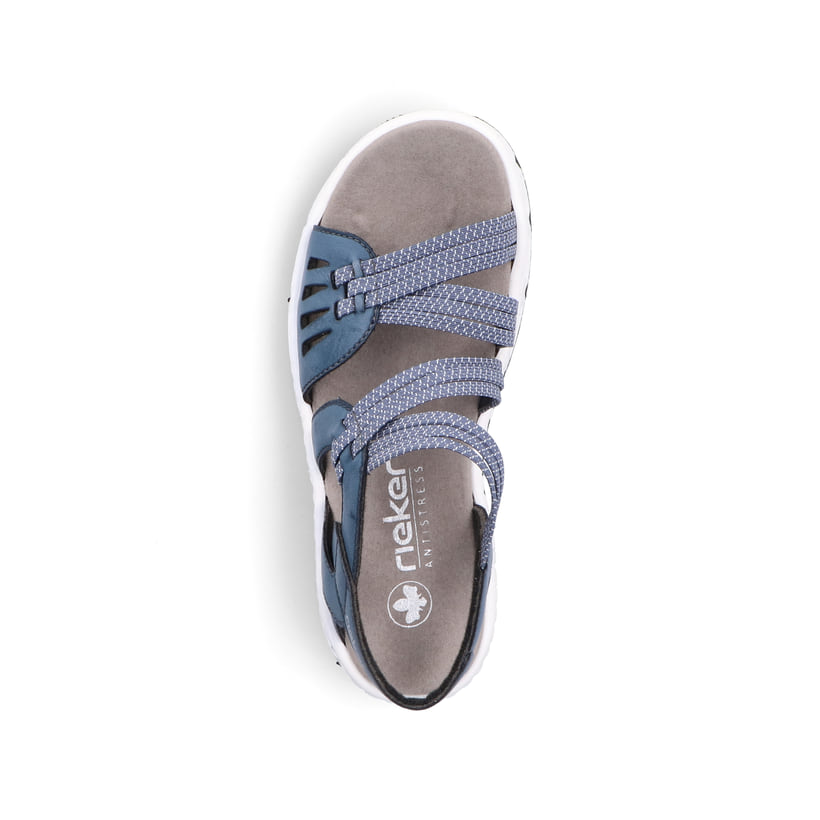 Rieker Artikelnummer V9871-14 Rieker Damen Trekkingsandalen Schieferblau