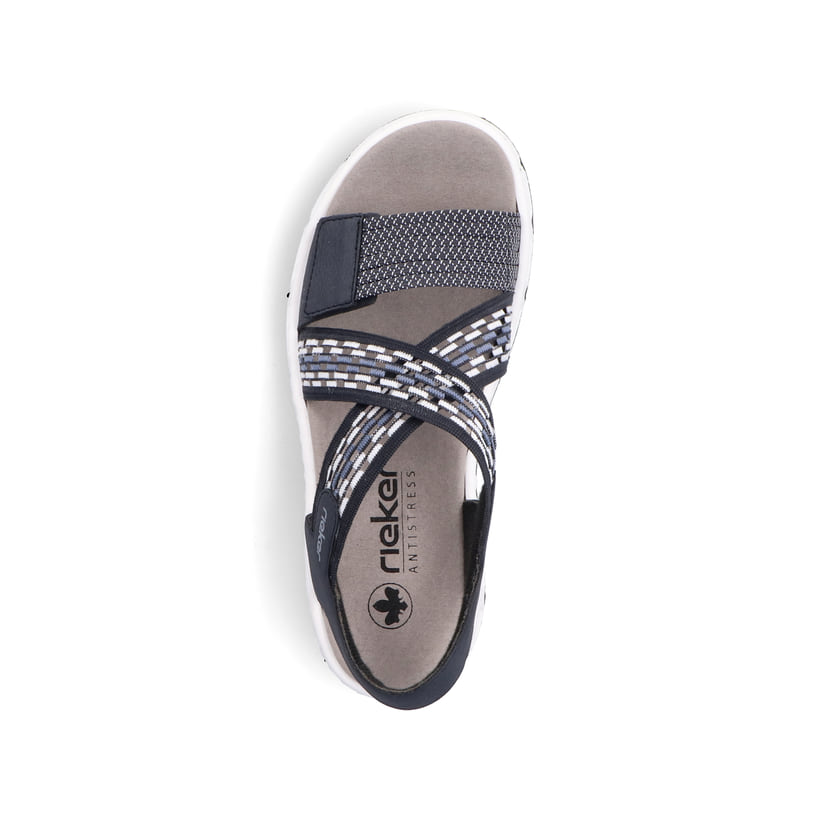 Rieker Artikelnummer V9875-14 Rieker Damen Trekkingsandalen Stahlblau