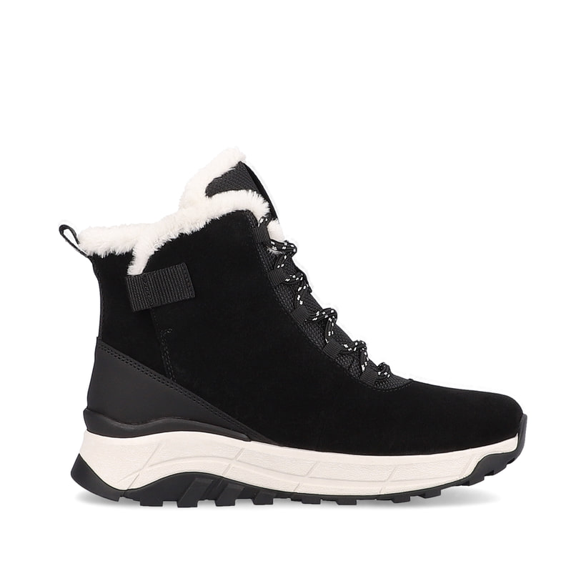 Rieker Artikelnummer W0060-00 Rieker Damen Schnürstiefel Deep-black Pearl