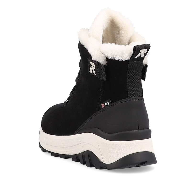 Rieker Artikelnummer W0060-00 Rieker Damen Schnürstiefel Deep-black Pearl