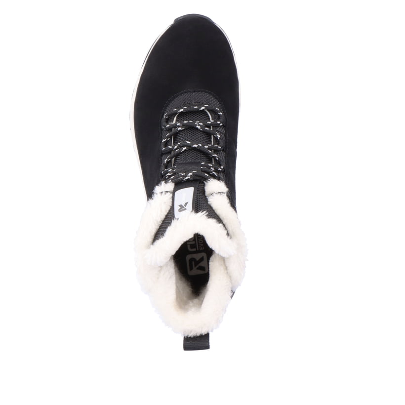 Rieker Artikelnummer W0060-00 Rieker Damen Schnürstiefel Deep-black Pearl