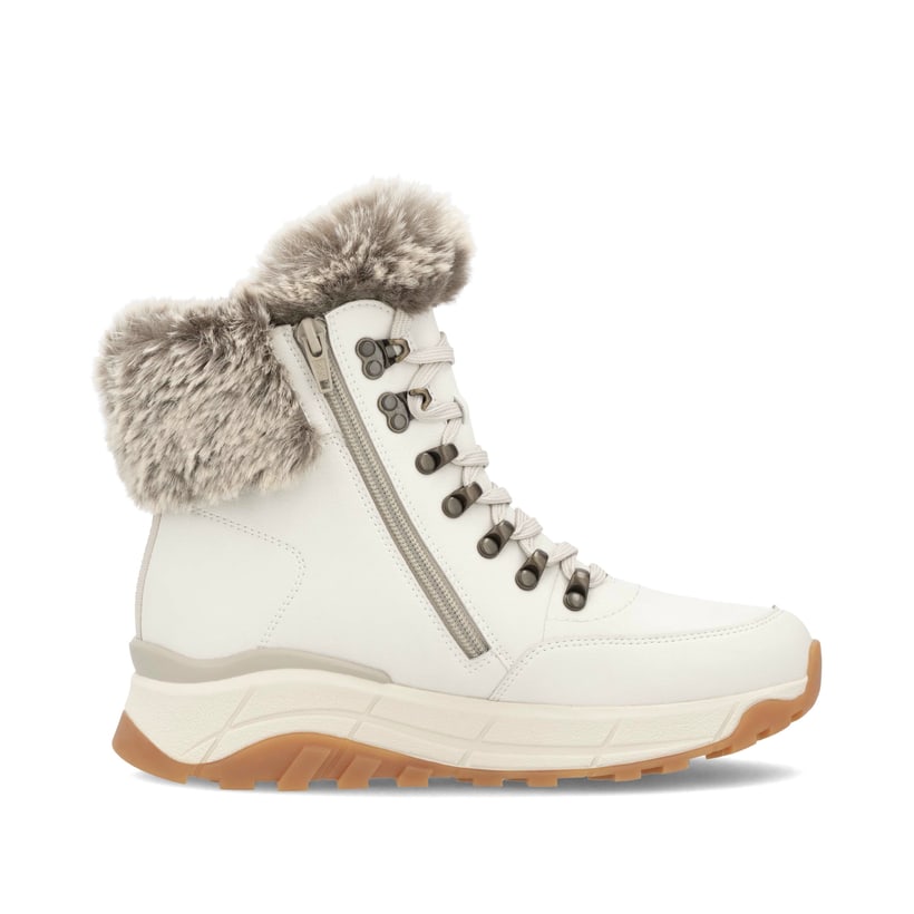 Rieker Artikelnummer W0063-80 Rieker Damen Schnürstiefel Cremeweiß