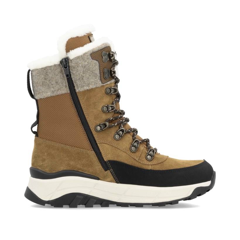 Rieker Artikelnummer W0066-22 Rieker Damen Schnürstiefel Kamelbraun