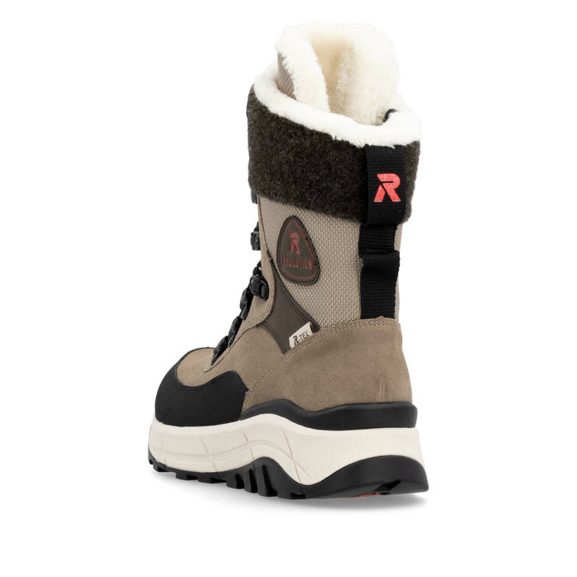 Rieker Artikelnummer W0066-64 Rieker Damen Schnürstiefel Braunbeige
