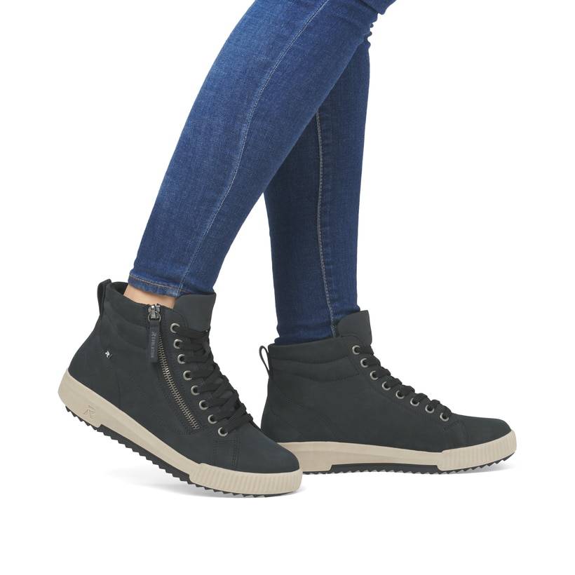 Rieker Artikelnummer W0164-14 Rieker Damen Sneaker High Graublau