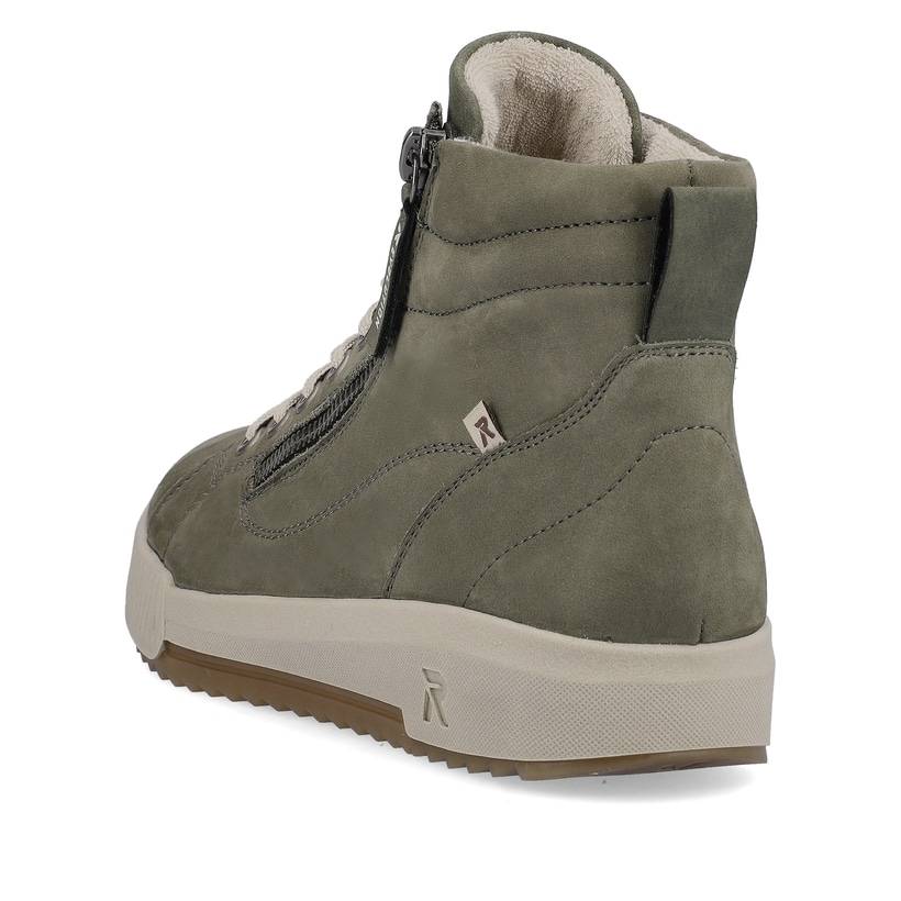 Rieker Artikelnummer W0164-54 Rieker Damen Sneaker High Schilfgrün
