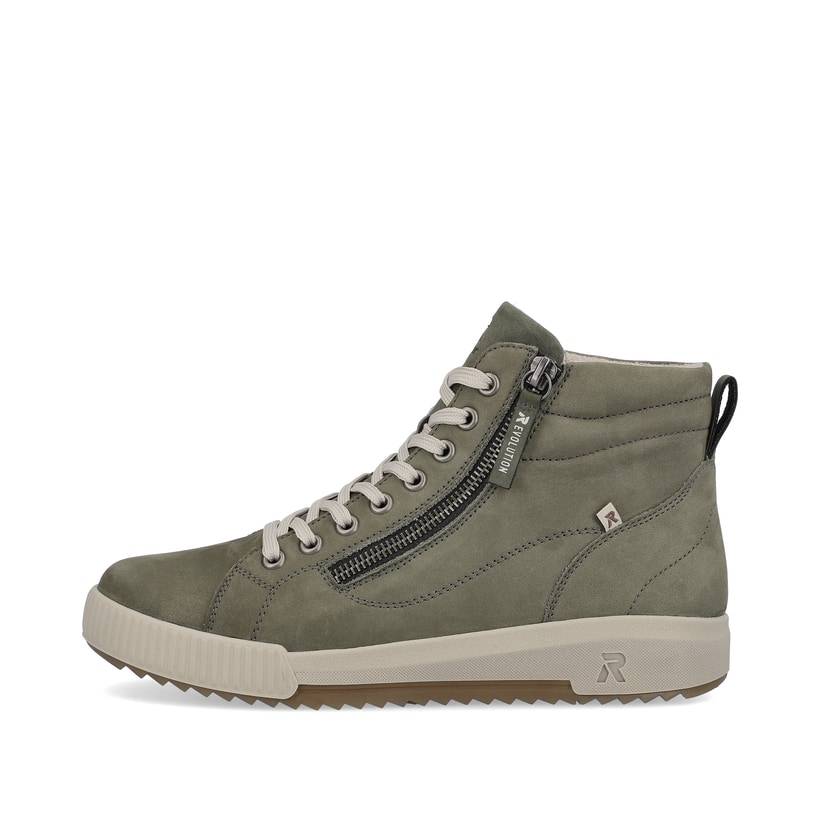 Rieker Artikelnummer W0164-54 Rieker Damen Sneaker High schilfgrün