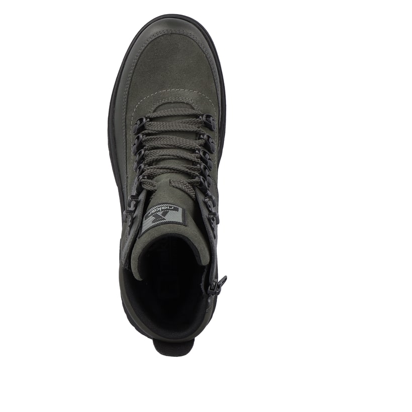 Rieker Artikelnummer W0370-54 Rieker Damen Schnürstiefel Army-green Black