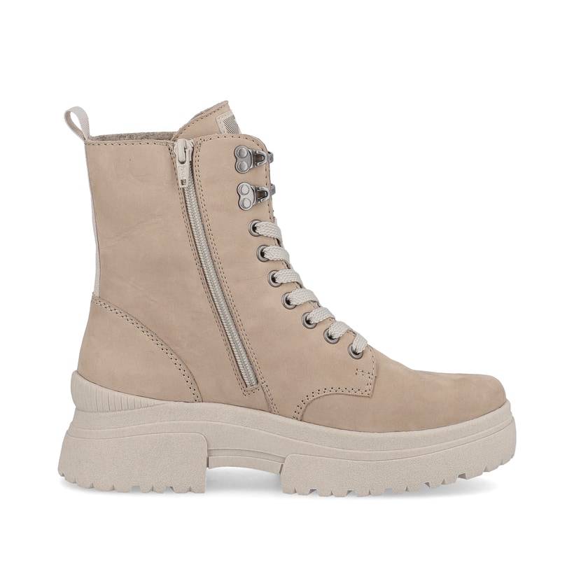 Rieker Artikelnummer W0371-20 Rieker Damen Schnürstiefel Clay Beige