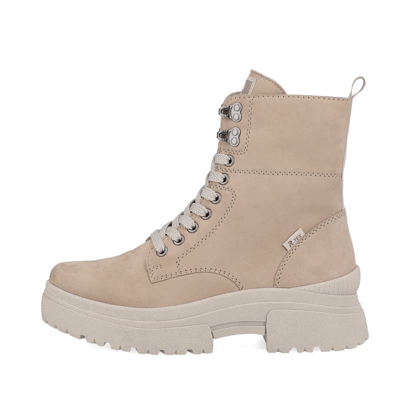 Rieker Artikelnummer W0371-20 Rieker Damen Schnürstiefel clay beige