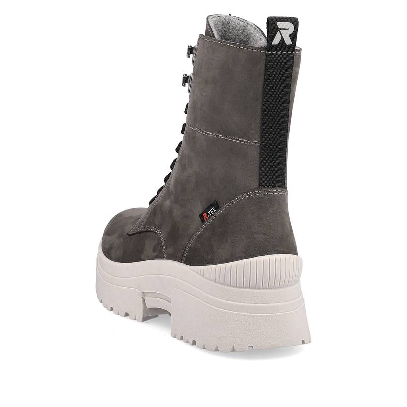 Rieker Artikelnummer W0371-42 Rieker Damen Schnürstiefel Graphite