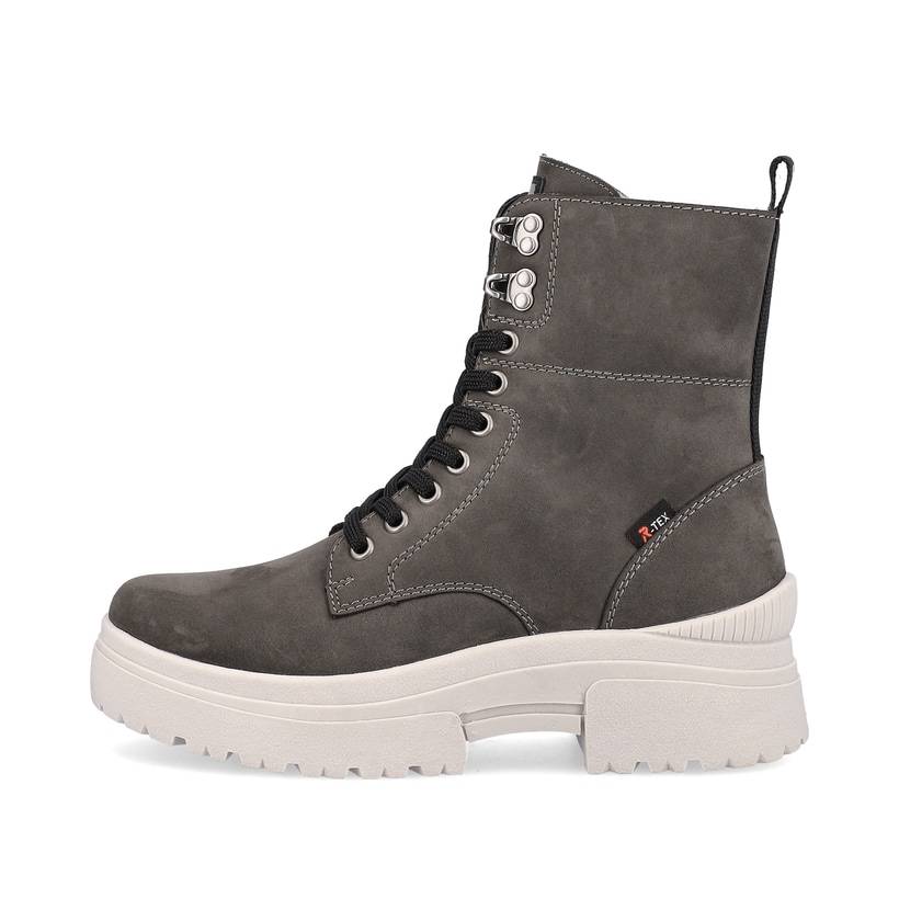 Rieker Artikelnummer W0371-42 Rieker Damen Schnürstiefel graphite