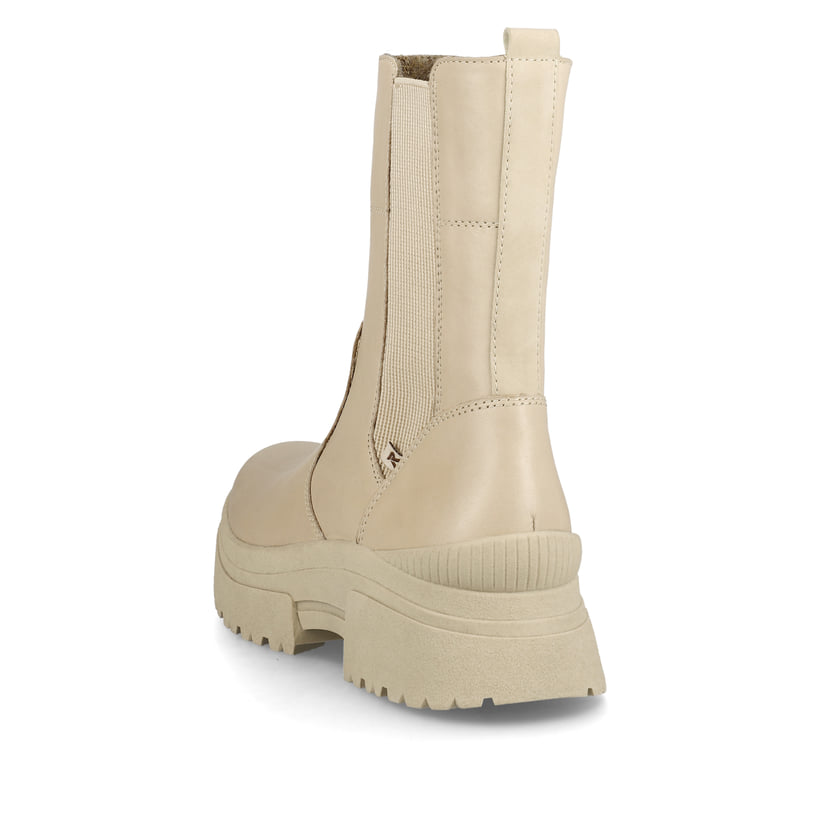Rieker Artikelnummer W0380-62 Rieker Damen Chelsea Boots Creme Beige